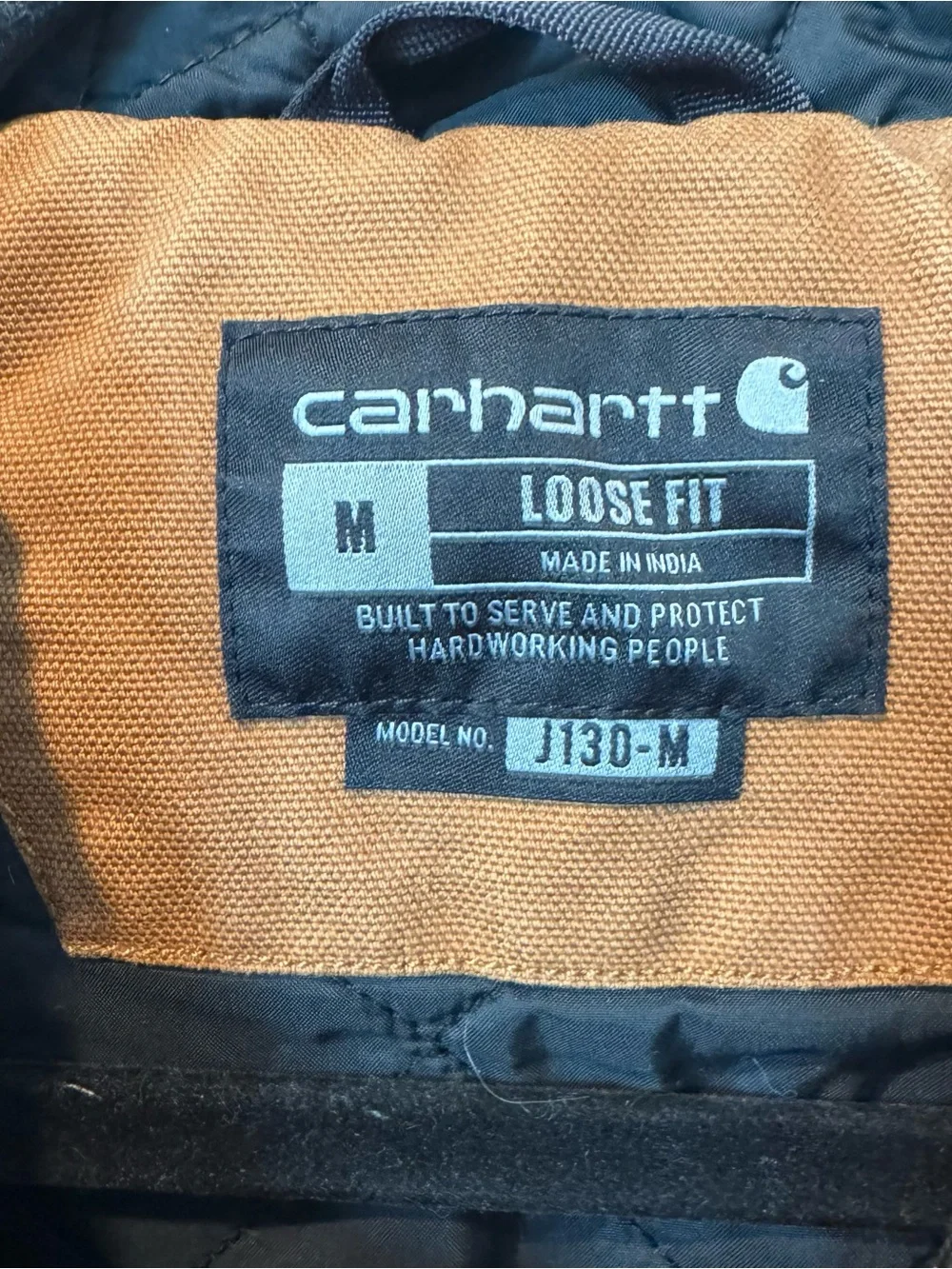 Carhartt Brown Hooded Work Jacket